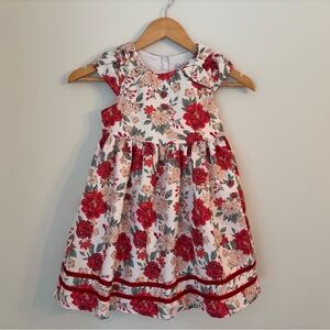 Catherine Malandrino White and Red Flutter Sleeve Sundress